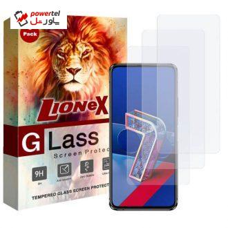 محافظ صفحه نمایش لایونکس مدل UPS مناسب برای گوشی موبایل ایسوس Zenfone 7 Pro ZS671KS بسته سه عددی