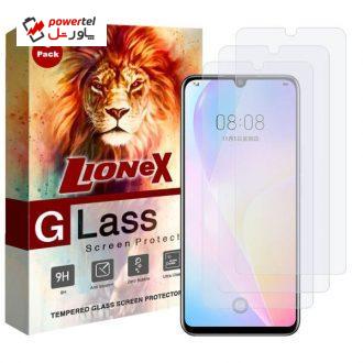محافظ صفحه نمایش لایونکس مدل UPS مناسب برای گوشی موبایل هوآوی nova 8 SE بسته سه عددی