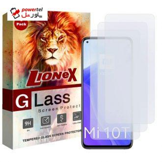 محافظ صفحه نمایش لایونکس مدل UPS مناسب برای گوشی موبایل شیائومی Mi 10T بسته سه عددی