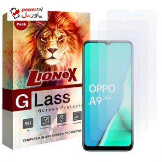محافظ صفحه نمایش لایونکس مدل UPS مناسب برای گوشی موبایل اوپو A9 بسته سه عددی