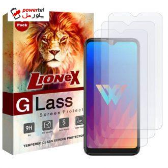 محافظ صفحه نمایش لایونکس مدل UPS مناسب برای گوشی موبایل ال جی W30 بسته سه عددی