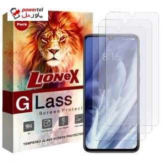 محافظ صفحه نمایش لایونکس مدل UPS مناسب برای گوشی موبایل شیائومی Mi 9 Pro بسته سه عددی