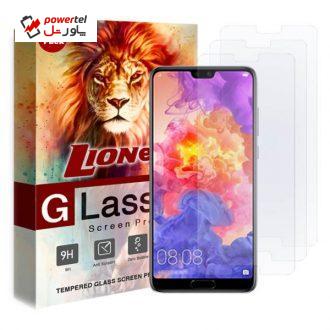 محافظ صفحه نمایش لایونکس مدل UPS مناسب برای گوشی موبایل هوآوی P20 Pro بسته سه عددی