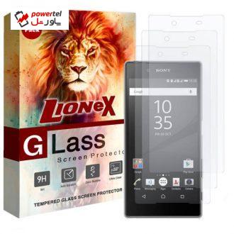 محافظ صفحه نمایش لایونکس مدل UPS مناسب برای گوشی موبایل سونی Xperia Z5 بسته سه عددی