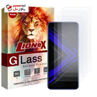 محافظ صفحه نمایش لایونکس مدل UPS مناسب برای گوشی موبایل آنر Play4 Pro بسته سه عددی