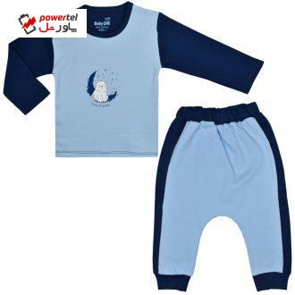 ست تی شرت و شلوار نوزادی بی بی وان مدل خرس قطبی کد 1