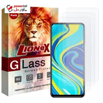 محافظ صفحه نمایش لایونکس مدل UPS مناسب برای گوشی موبایل شیائومی Redmi Note 9S بسته سه عددی