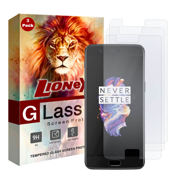 محافظ صفحه نمایش لایونکس مدل UPS مناسب برای گوشی موبایل OnePlus 5 بسته سه عددی