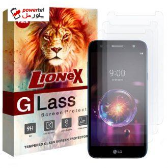 محافظ صفحه نمایش لایونکس مدل UPS مناسب برای گوشی موبایل ال جی X power 3 بسته سه عددی