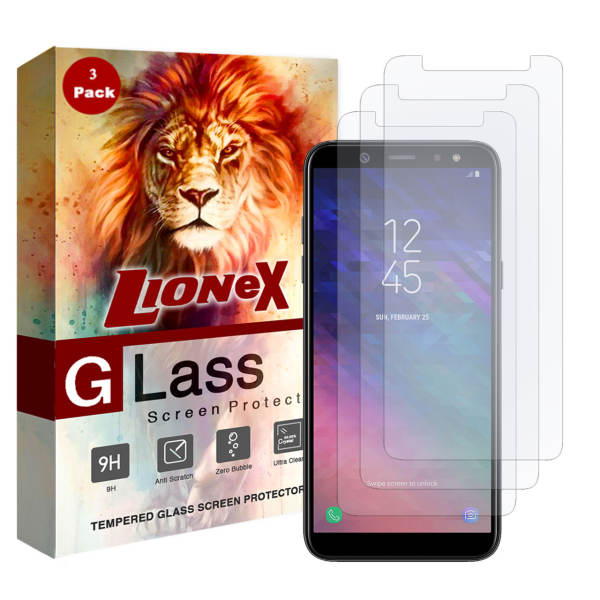 محافظ صفحه نمایش لایونکس مدل UPS مناسب برای گوشی موبایل سامسونگ Galaxy A6 Plus 2018 بسته سه عددی