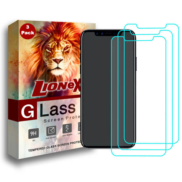 محافظ صفحه نمایش لایونکس مدل UPS مناسب برای گوشی موبایل اپل iPhone XS بسته سه عددی