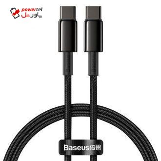 کابل USB-C باسئوس مدل CATWJ-01 طول ۱ متر کابل USB-C باسئوس مدل CATWJ-01 طول ۱ متر