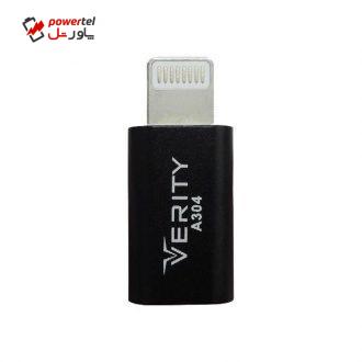مبدل microUSB به لایتنینگ وریتی مدل A304