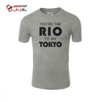 تیشرت آستین کوتاه مردانه فانتازیو مدل 121 طرح Rio To My Tokio کد LCDP005