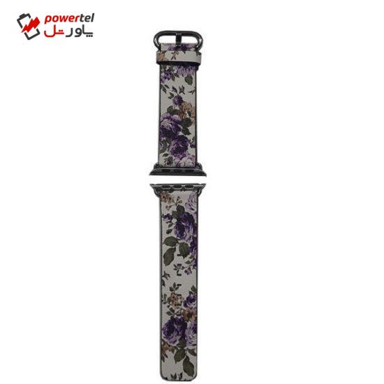 بند طرح گل دار مدل g56 مناسب برای اپل واچ 42/44 میلی متری