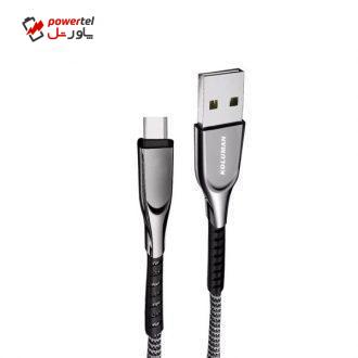 کابل تبدیل USB به USB-C کلومن مدل kd-39 طول 1 متر
