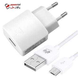 شارژر دیواری مدل HW-050100E2W به همراه کابل microUSB شارژر دیواری مدل HW-050100E2W به همراه کابل microUSB