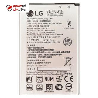 باتری موبایل مدل BL-46G1F ظرفیت 2800 میلی آمپر ساعت مناسب برای گوشی موبایل ال جی K10 2017/K20 Plus/
