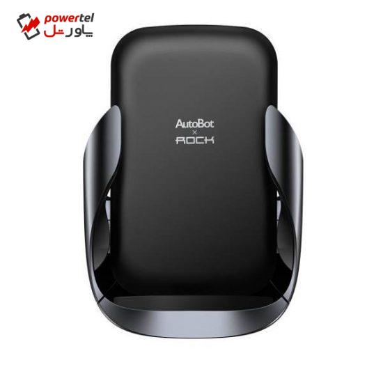پایه نگهدارنده و شارژر بی سیم گوشی موبایل راک مدل ABW001