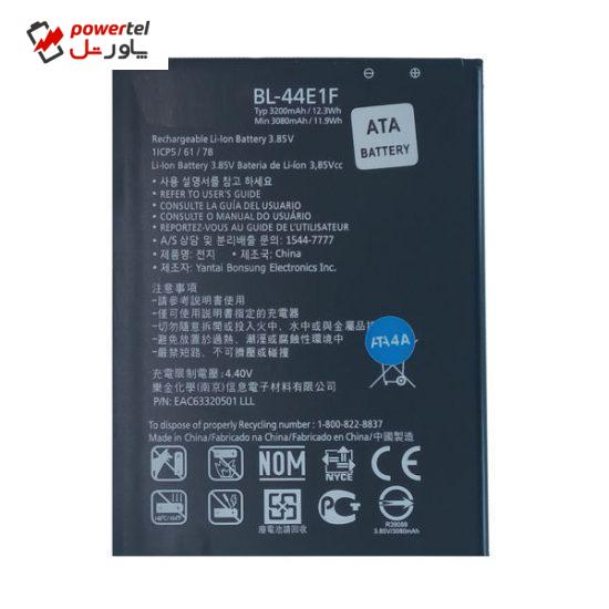 باتری موبایل مدل +44E1F ظرفیت 3200 میلی آمپر ساعت مناسب برای گوشی موبایل ال جی V20