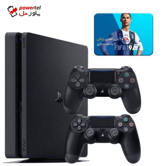 مجموعه کنسول بازی سونی مدل Playstation 4 Slim ریجن 2 کد CUH-2216B ظرفیت 1 ترابایت به همراه 20 عدد بازی