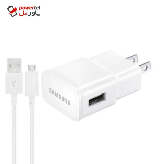 شارژر دیواری مدل EP-TA20JWEUSTA به همراه کابل تبدیل microUSB