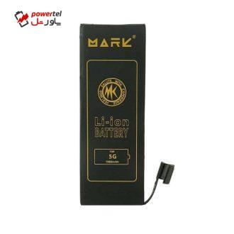 باتری موبایل مارک مدل MK-5G ظرفیت 1960 میلی آمپر ساعت مناسب برای گوشی موبایل اپل Iphone 5G