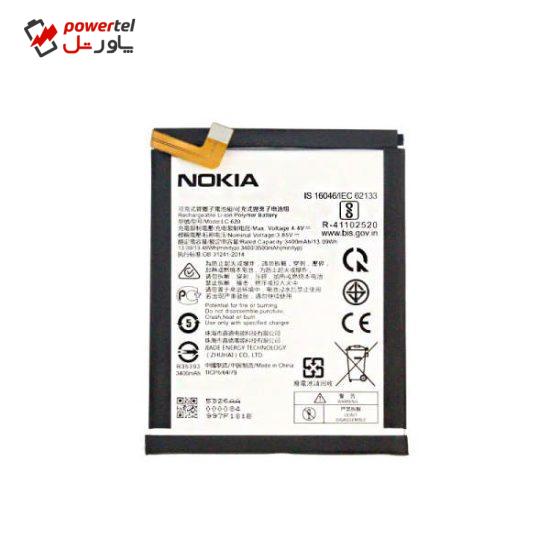 باتری موبایل مدل LC-620 ظرفیت 3400 میلی آمپر ساعت مناسب برای گوشی موبایل نوکیا 7.2