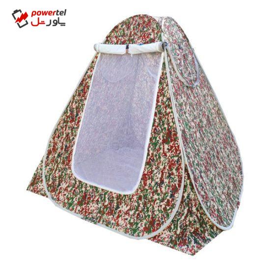 چادر مسافرتی 4 نفره طرح چریکی مدل ch10 کف ضخیم
