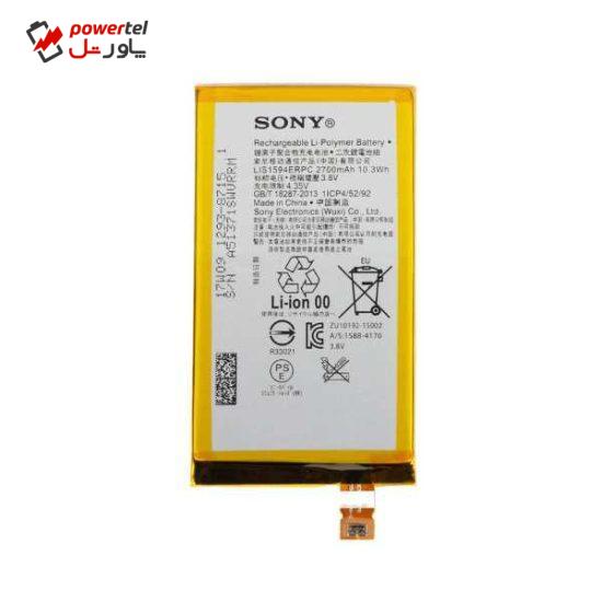 باتری موبایل مدل LIS1594ERPC ظرفیت 2930 میلی آمپر ساعت مناسب برای گوشی موبایل سونی Xperia Z5 Compact