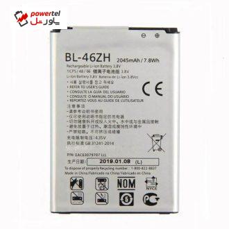باتری موبایل مدل BL-46ZHAC ظرفیت 3000 میلی آمپر ساعت مناسب برای گوشی موبایل ال جی K8