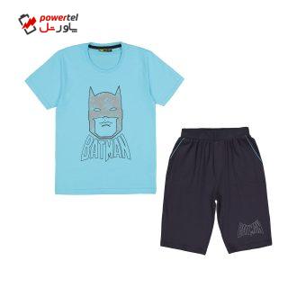 ست تی شرت و شلوارک پسرانه خرس کوچولو مدل 2011288-50