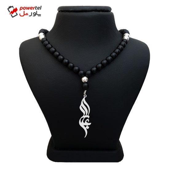 گردنبند نقره مردانه ترمه ۱ مدل عابد کد ma 1038