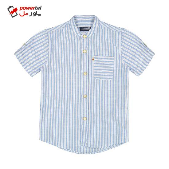 پیراهن پسرانه ال سی وایکیکی مدل 0SN642Z4-LEN-BLUESTRIPED