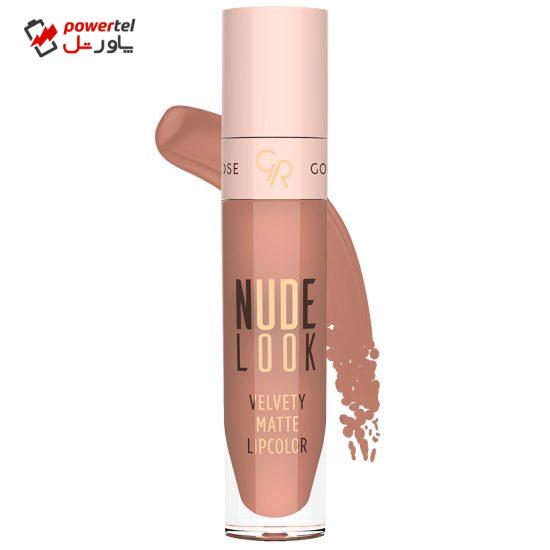 رژلب مایع گلدن رز مدل NU-LO شماره 01