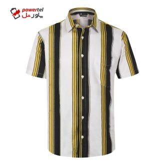 پیراهن آستین کوتاه مردانه ناوالس مدل HYUGA S.S SHRT رنگ زرد