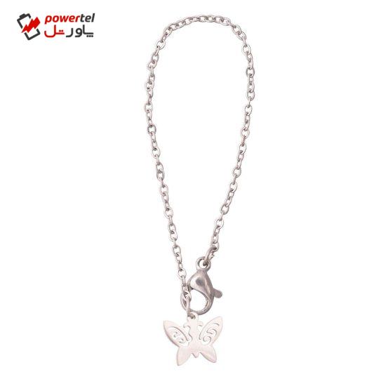 آویز ساعت زنانه طرح پروانه کد AS1060