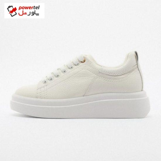 کفش روزمره زنانه زارا مدل BASIC LEATHER SNEAKERS