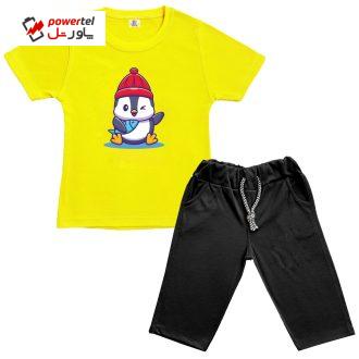 ست تی شرت و شلوارک نوزادی نیل کوک مدل Summerfun 804
