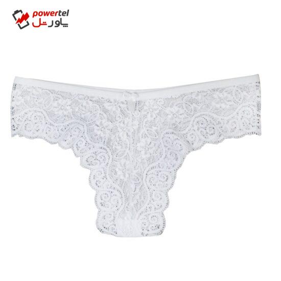 شورت زنانه کژین دوخت مدل پروانه رنگ سفید