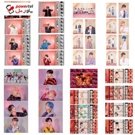 آویز تزیینی آبنبات رنگی طرح عکس های آلبوم BTS Persona کد PAK001 مجموعه 32 عددی