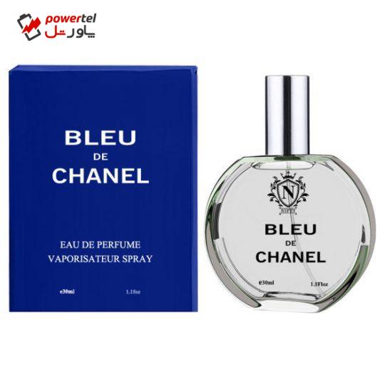 ادو پرفیوم مردانه نیفتی مدل Blue de Chanel حجم 30 میلی لیتر