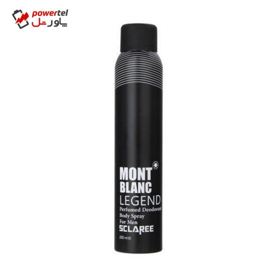 اسپری بدن مردانه اسکلاره مدل Mont Black حجم 200 میلی لیتر