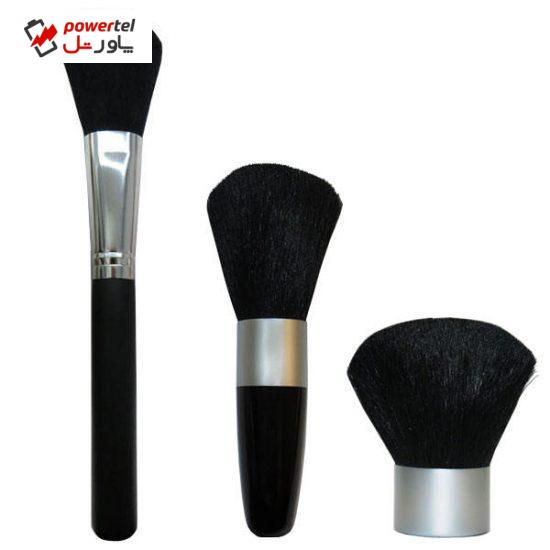 برس آرایشی پاستل مدل MB-a1  مجموعه 3 عددی