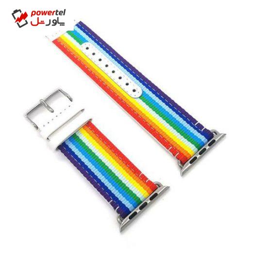 بند مدل Rainbow مناسب برای اپل واچ 38/40 میلی متری