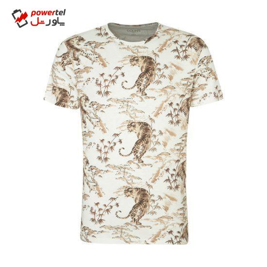 تیشرت آستین کوتاه مردانه کالینز مدل CL1032725-OFFWHITE