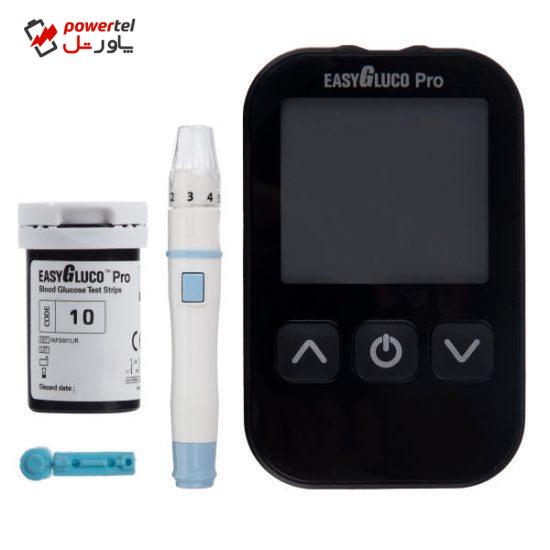 دستگاه تست قند خون مامانیا مدل EasyGluco Pro به همراه نوار تست قند خون بسته 50 عددی و سوزن بسته 25 عددی