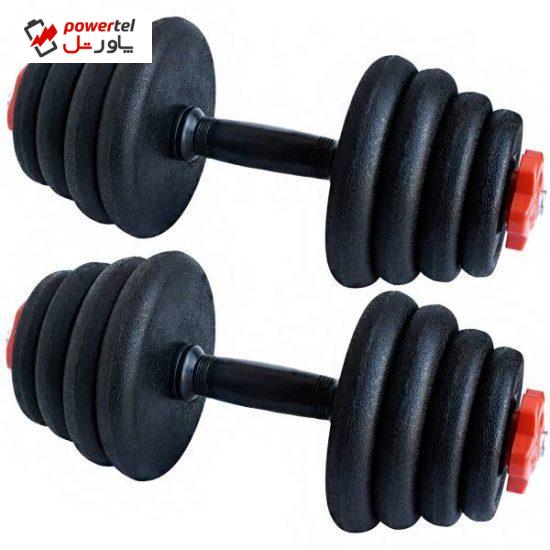 دمبل 10 کیلوگرمی مدل A Plus بسته 2 عددی