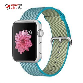 ساعت هوشمند اپل واچ مدل Sport 42mm Silver Aluminum Case With Scuba Blue Nylon Band