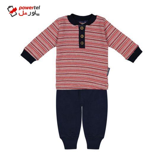 ست تی شرت و شلوار نوزادی آدمک مدل 2171128-72